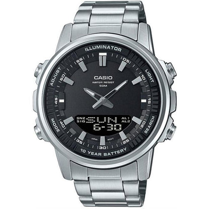 Casio Men’s Dual Display Stainless Steel Watch